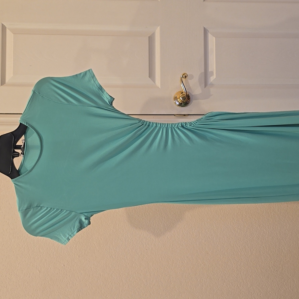 Fashion Nova Mint Slitsation Maxi Dress